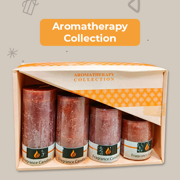 Sandalwood Piller Candles (Set of 4)